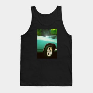 Classic car in solar system Tank Top